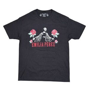 Emilia Perez Selena Gomez Netflix Movie Director Fits Black T Shirt Mens Large